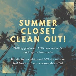 SUMMER CLOSET CLEAN OUT!